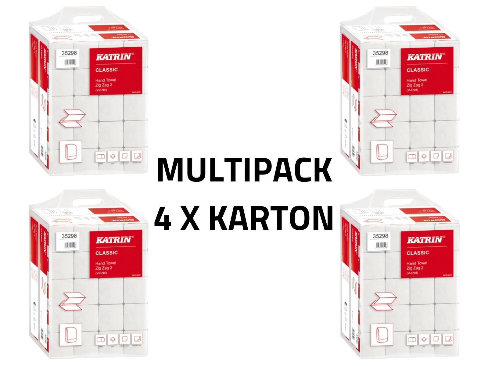 MULTIPACK Ręcznik ZZ KATRIN Classic 35298 4 x karton